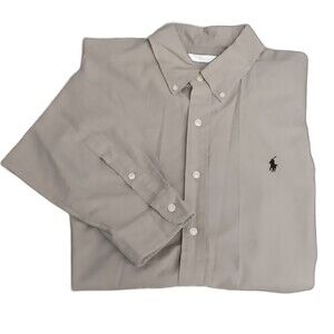 Ralph Lauren Men XL Gray Button Down Y2K Old Money Shirt Casual Core Preppy Work